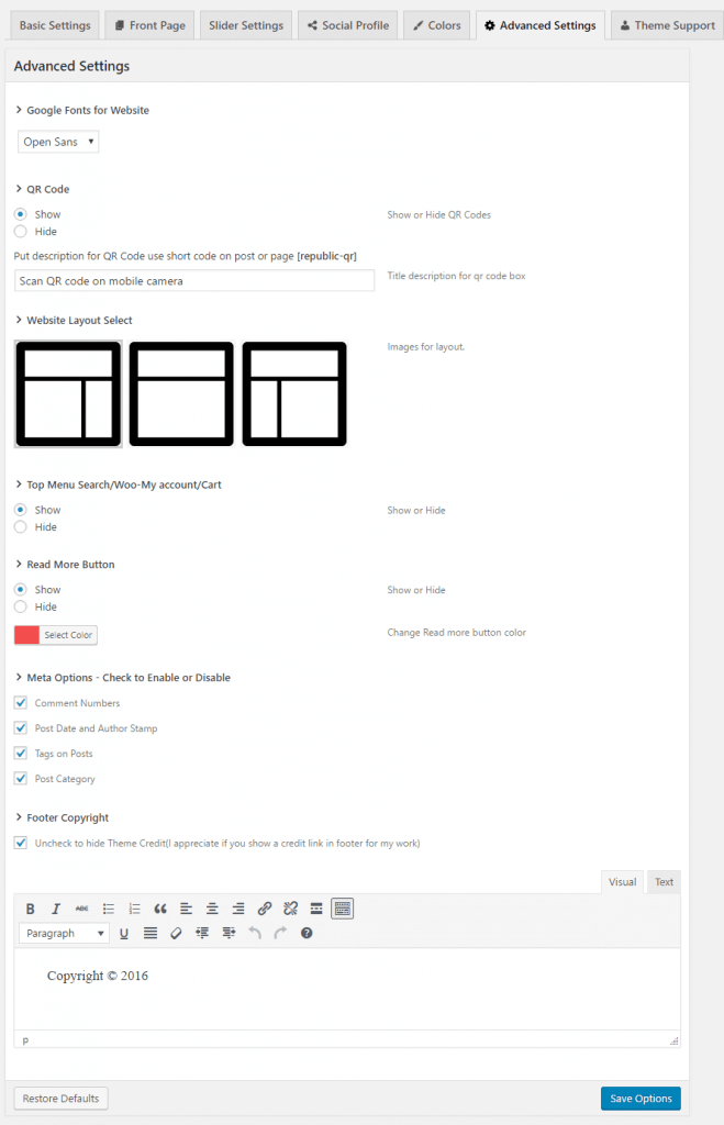 Republic Wordpress Theme Setup And Documentation Wordpress Theme