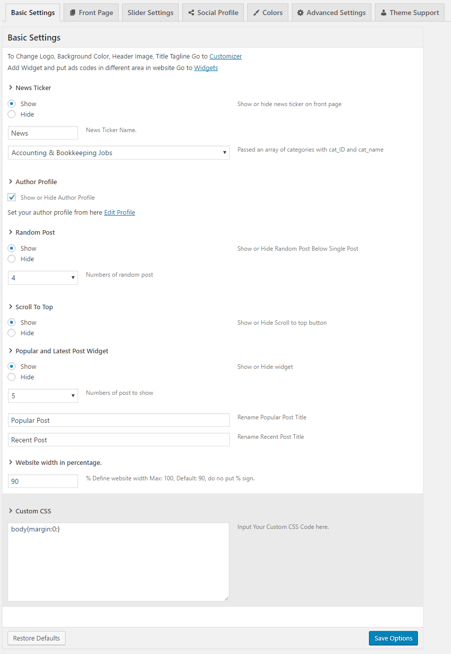 Basic Settings Republic