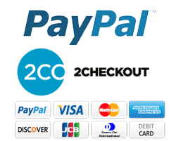 Secure Pay via PayPal and 2Co