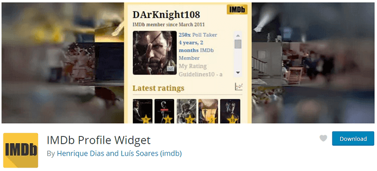 IMDb Profile Widget