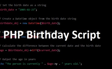 php birthday script