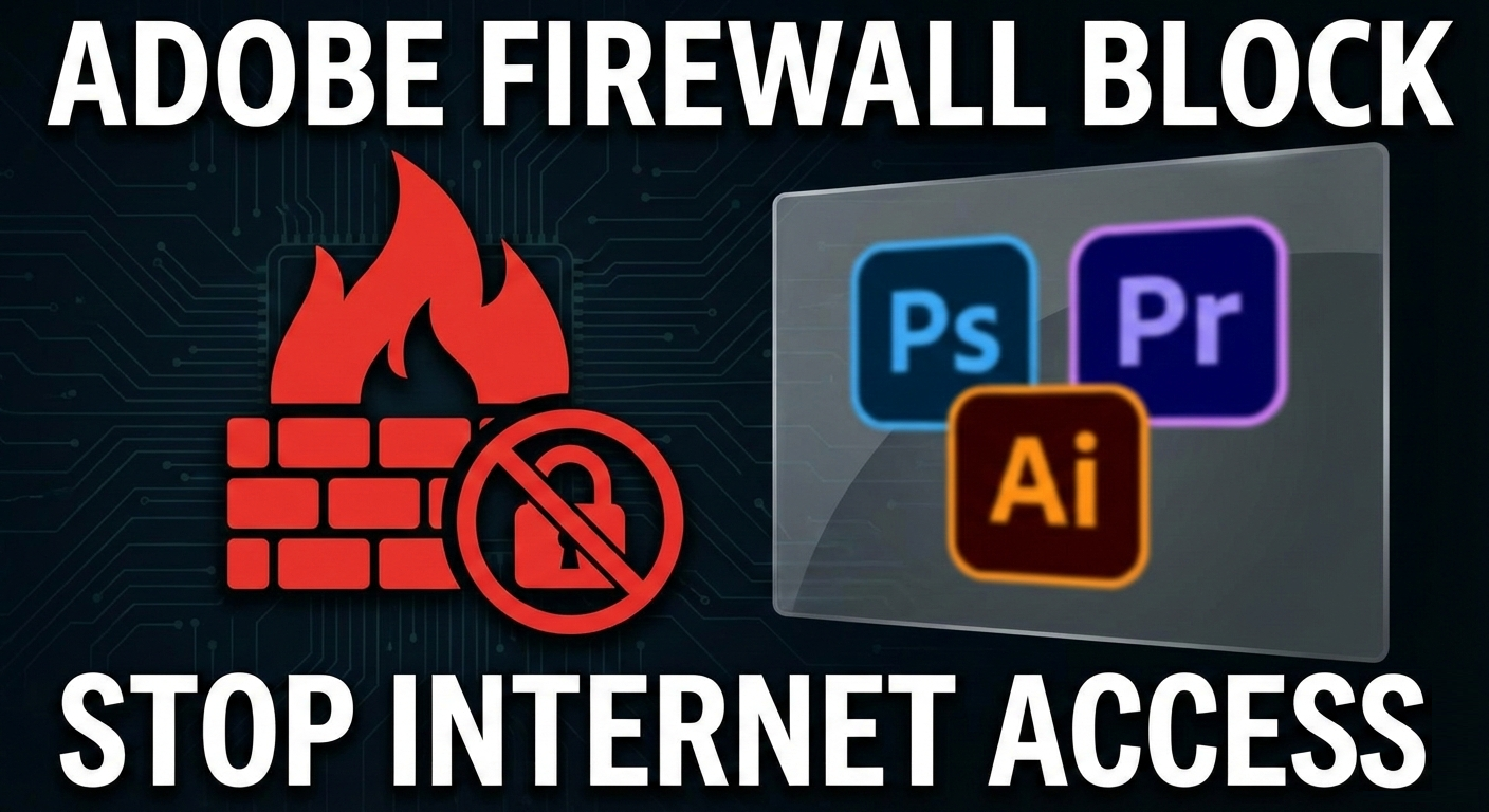 How to Completely Block Adobe Apps from the Internet on Windows 11 (2026 Guide)